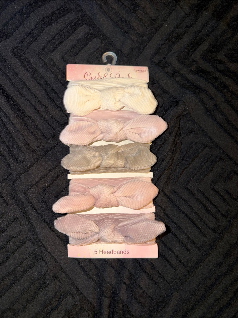Kids 5-Pack Knotted Headbands - Pink, Cream, Taupe